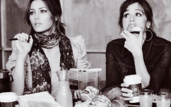 Jessica Biel Jennifer Garner Celebrity actor HD Desktop Wallpaper | Background Image