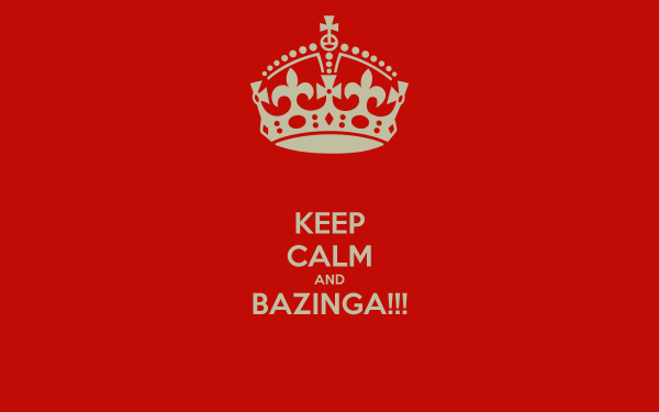 TV Show The Big Bang Theory Red Keep Calm Bazinga HD Wallpaper | Background Image