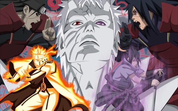 Anime Naruto Naruto Uzumaki Sasuke Uchiha Obito Uchiha Madara Uchiha Hashirama Senju Fondo de pantalla HD | Fondo de Escritorio