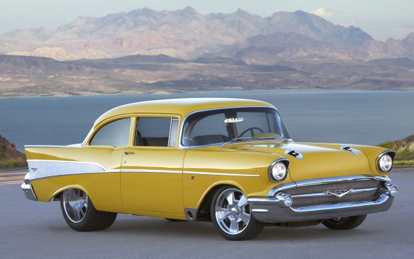 Vehicles Chevrolet Bel Air Chevrolet chevrolet bel air project X Car Yellow Car HD Wallpaper | Background Image