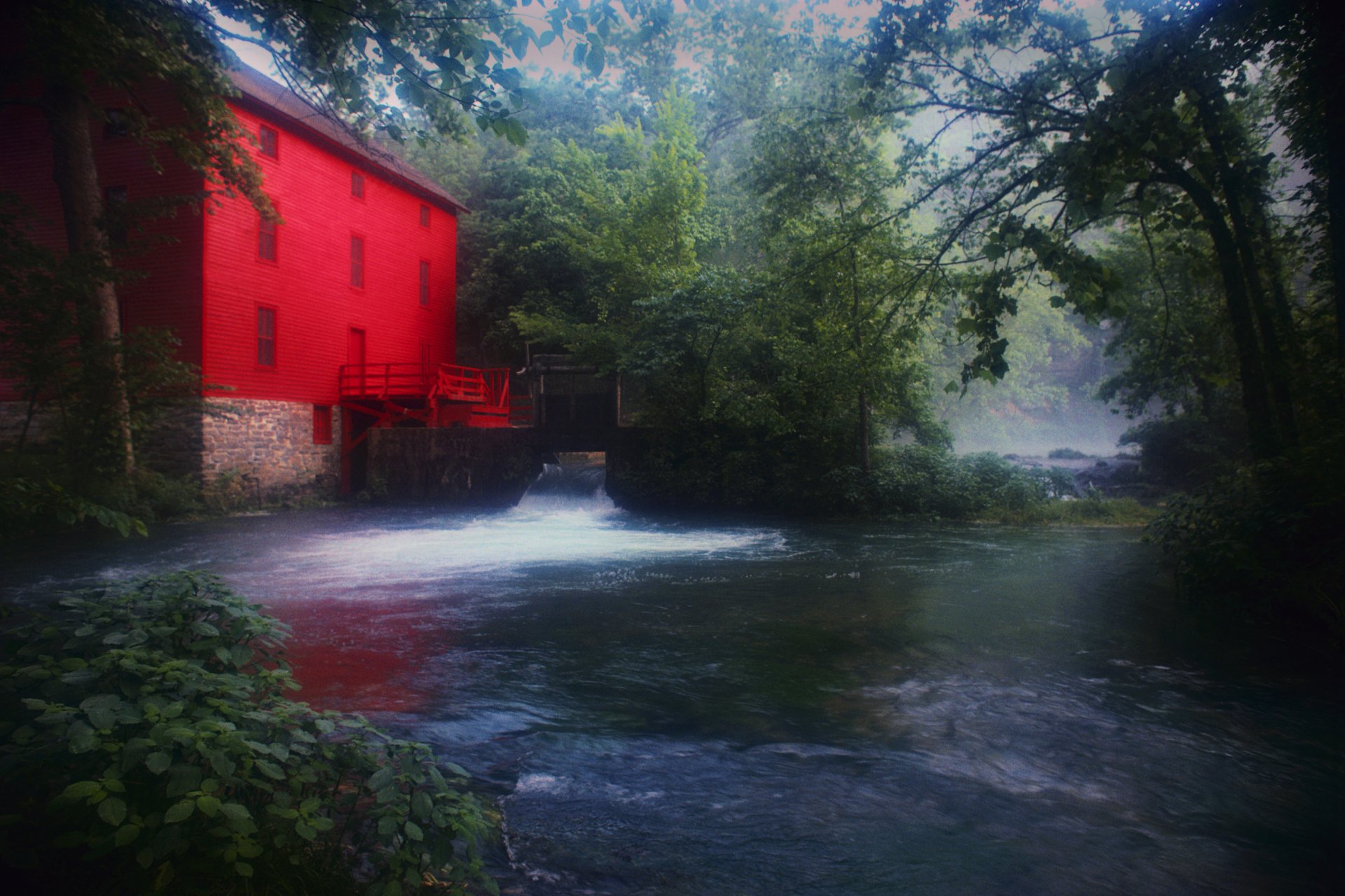 Download Man Made Watermill 4k Ultra HD Wallpaper