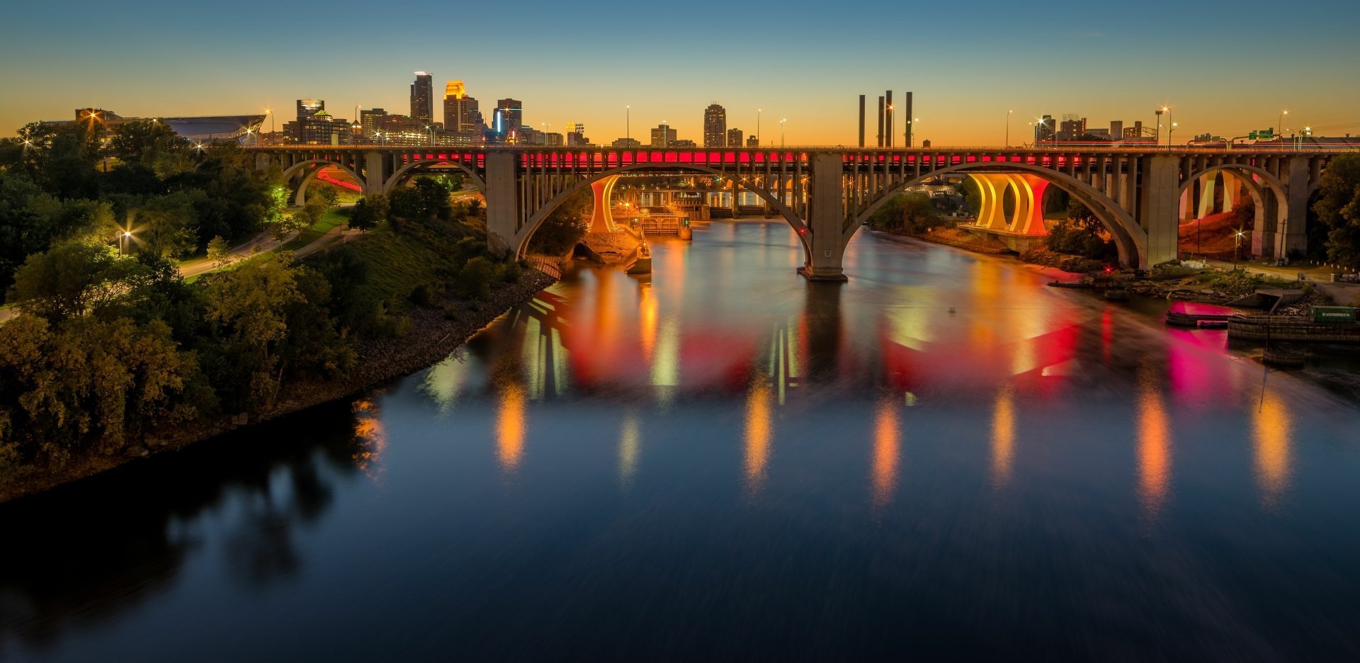 Download Minneapolis Man Made Bridge 4k Ultra HD Wallpaper