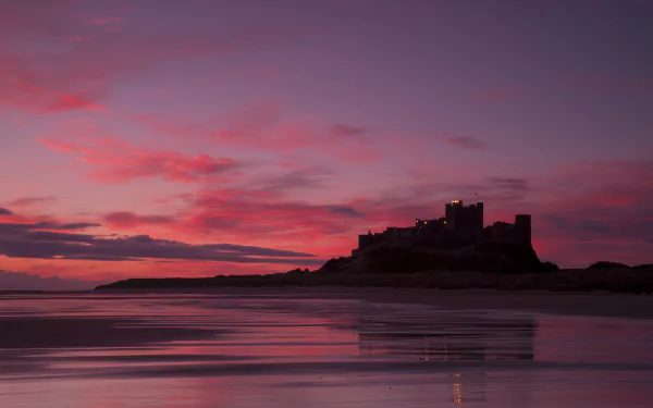 man made Bamburgh Castle HD Desktop Wallpaper | Background Image