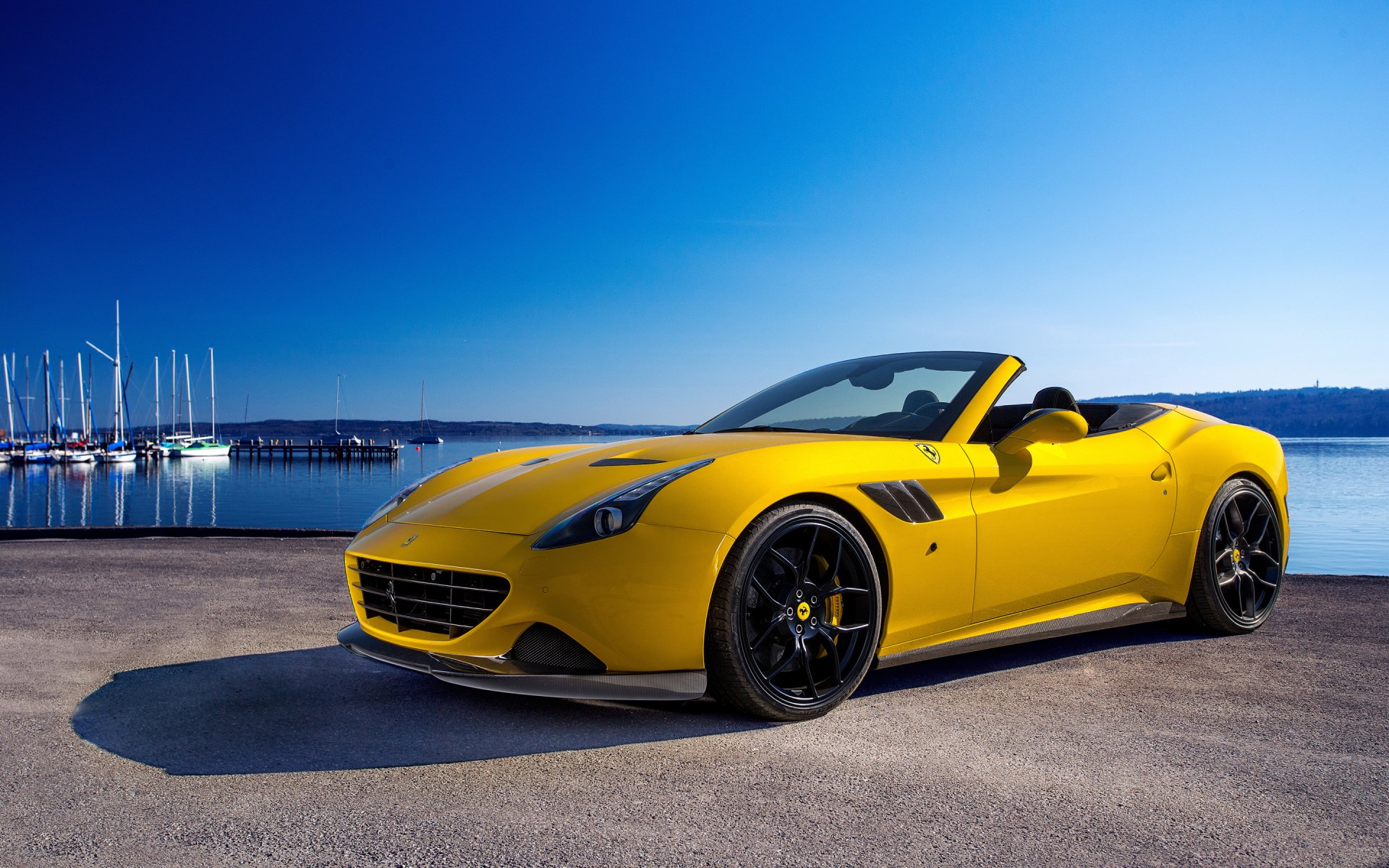 Download Luxury Yellow Car Car Vehicle Ferrari California T  HD Wallpaper
