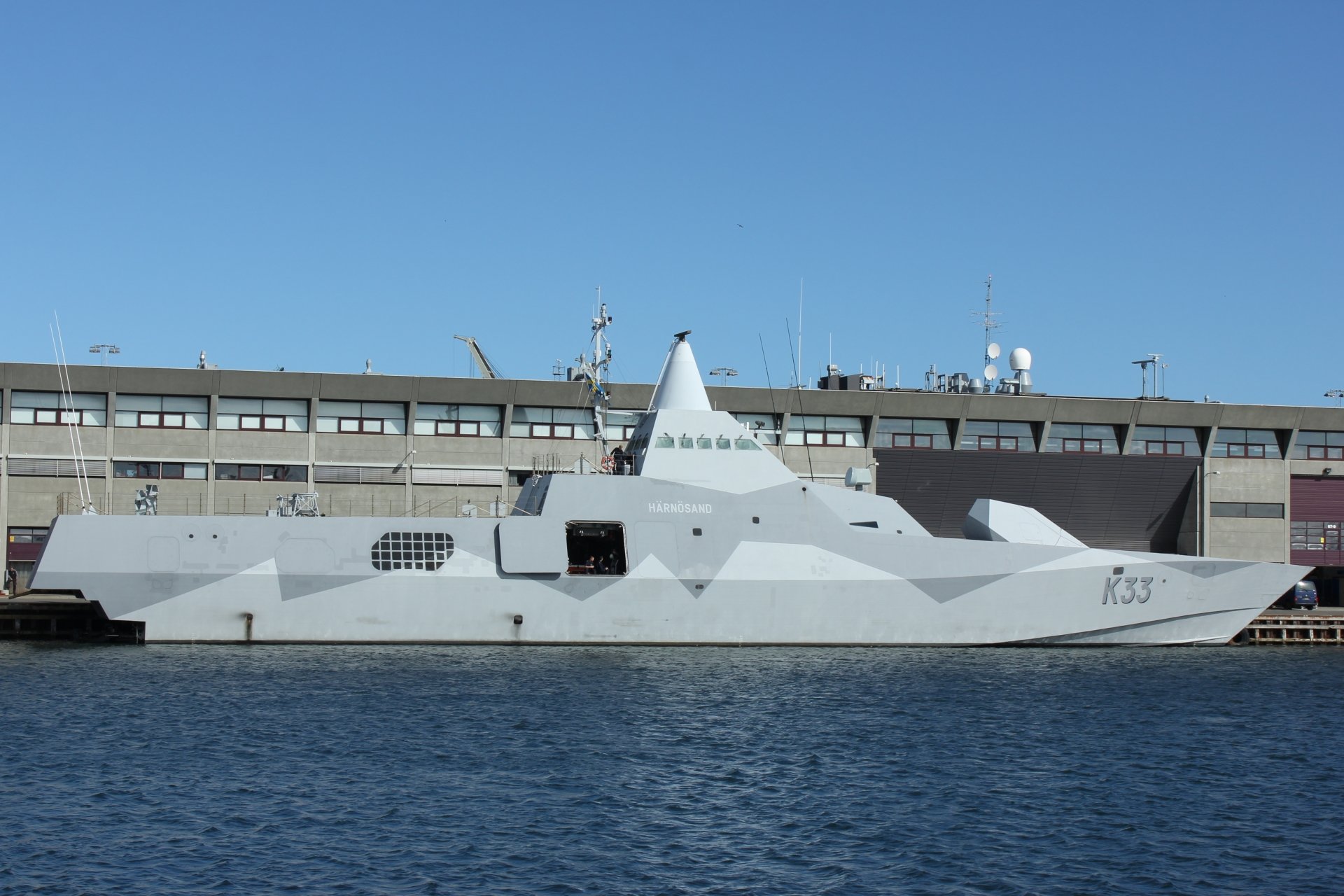 Download Corvette (Warship) HSwMS Härnösand (K33) Military Swedish Navy 4k Ultra HD Wallpaper