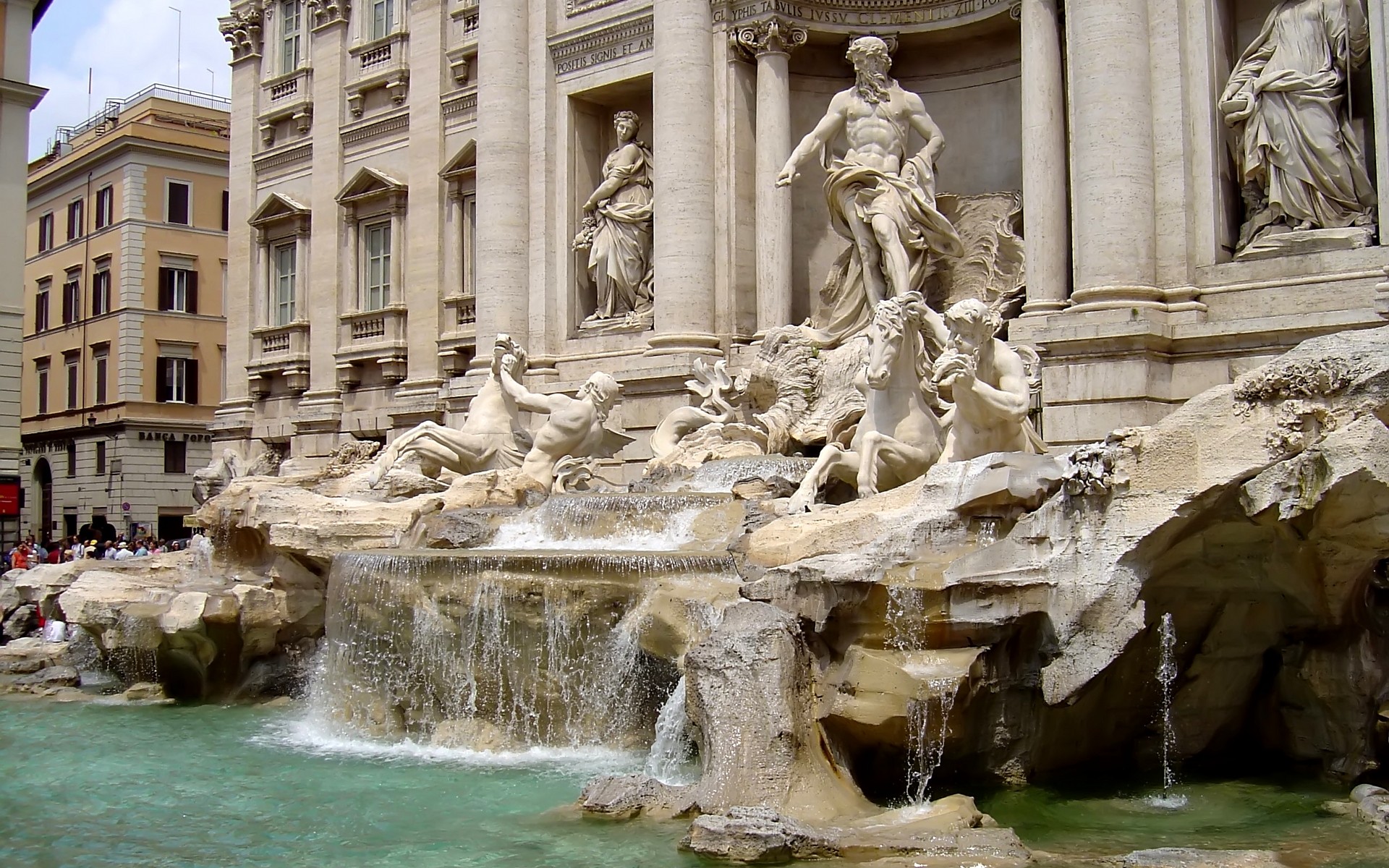 Man Made Trevi Fountain HD Wallpaper | Background Image