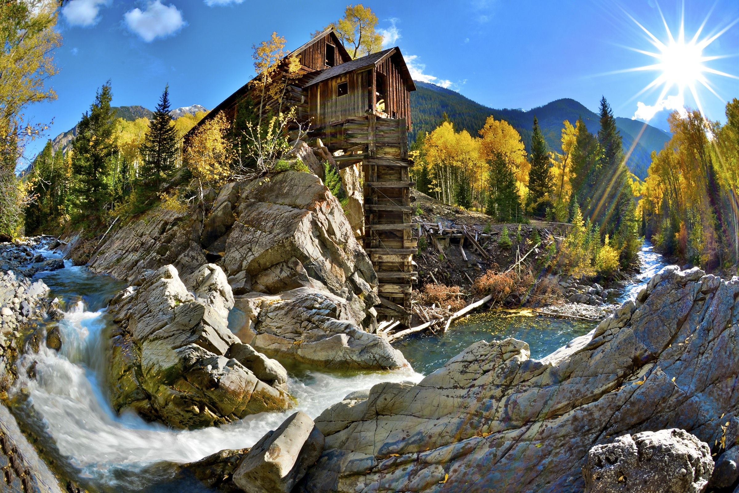 Man Made Crystal Mill HD Wallpaper | Background Image