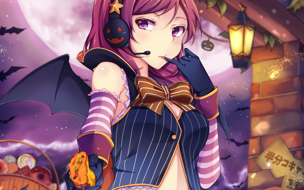 Anime Love Live! Maki Nishikino Halloween HD Wallpaper | Background Image