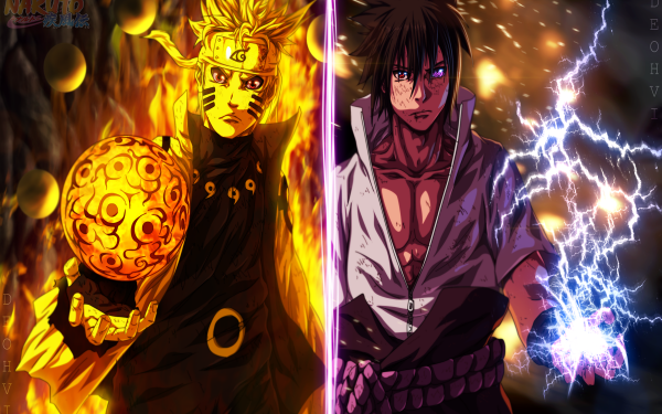 Anime Naruto Naruto Uzumaki Sasuke Uchiha HD Wallpaper | Background Image