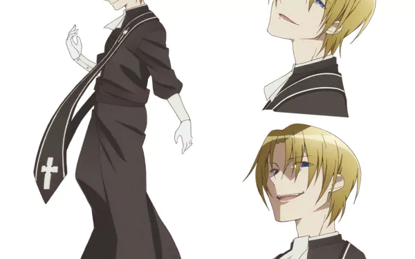 HD anime desktop wallpaper featuring Haunted from AntiMagic Academy 35th Test Platoon, showcasing character poses and close-up expressions.