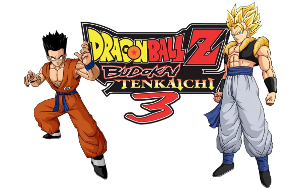 High-definition desktop wallpaper featuring characters from Dragon Ball Z: Budokai Tenkaichi 3, showcasing iconic fighters in a vibrant and dynamic pose.