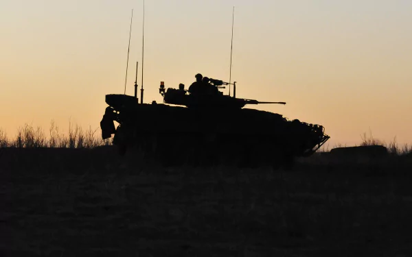 silhouette army military tank HD Desktop Wallpaper | Background Image
