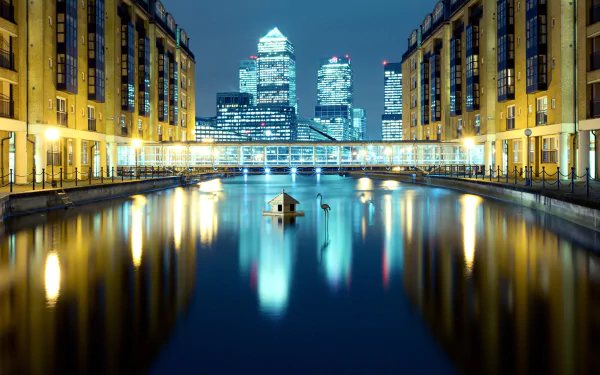  Canary Wharf In London England by Mark Towning