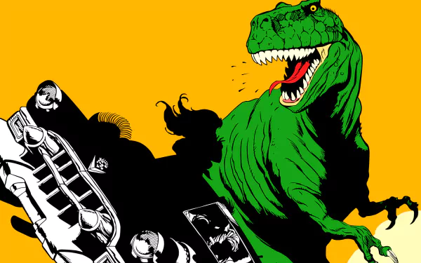 video game Cadillacs and Dinosaurs HD Desktop Wallpaper | Background Image