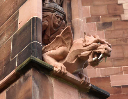 man made gargoyle HD Desktop Wallpaper | Background Image