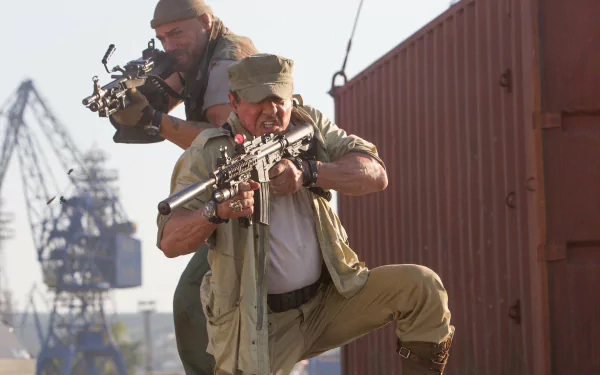 Sylvester Stallone Barney Ross Randy Couture Toll Road movie The Expendables 3 HD Desktop Wallpaper | Background Image