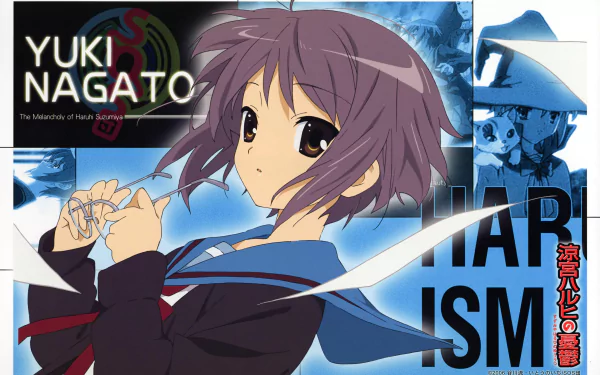 Yuki Nagato Anime The Melancholy of Haruhi Suzumiya HD Desktop Wallpaper | Background Image
