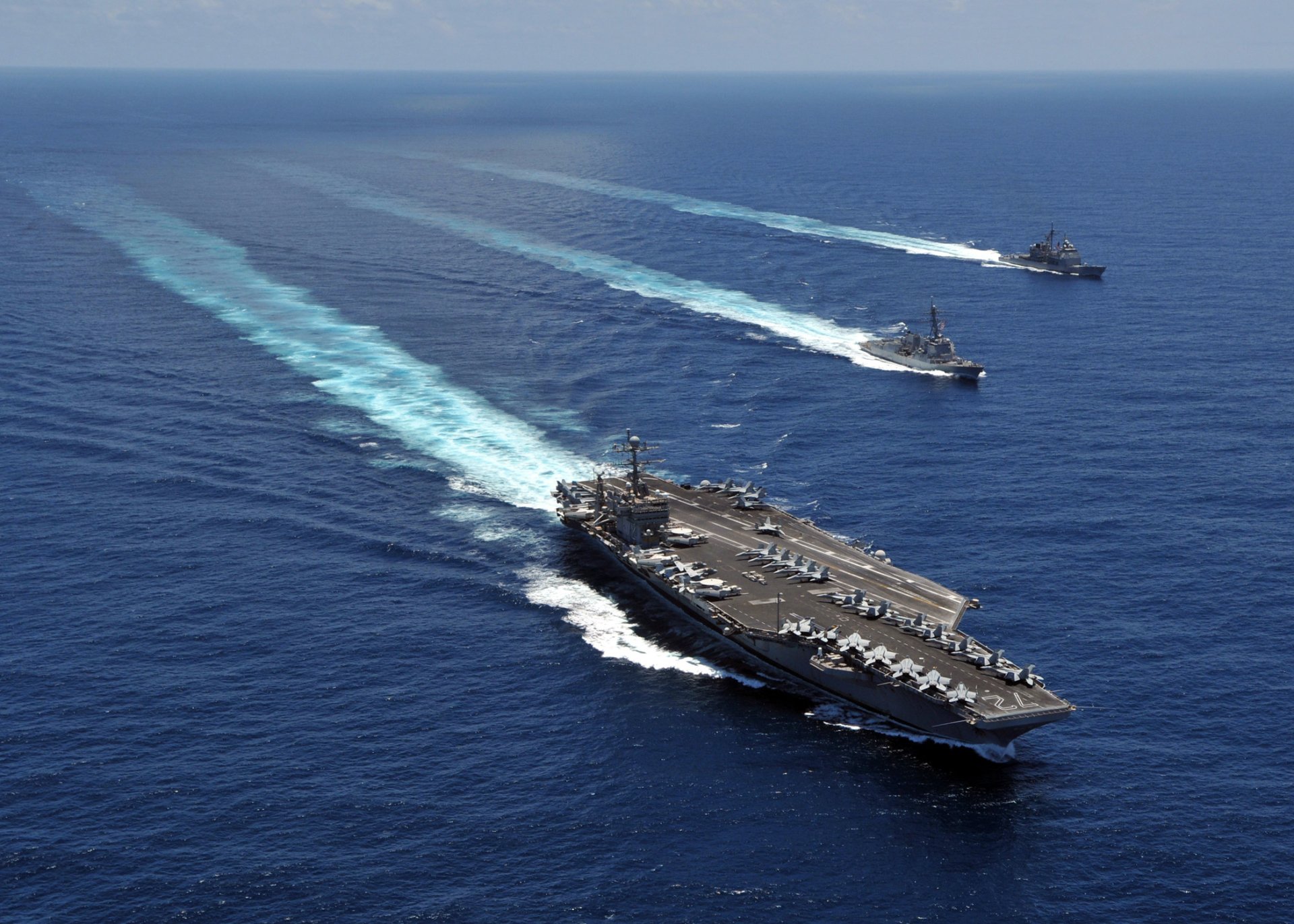 Download Warship Aircraft Carrier Military USS Abraham Lincoln (CVN-72) HD Wallpaper