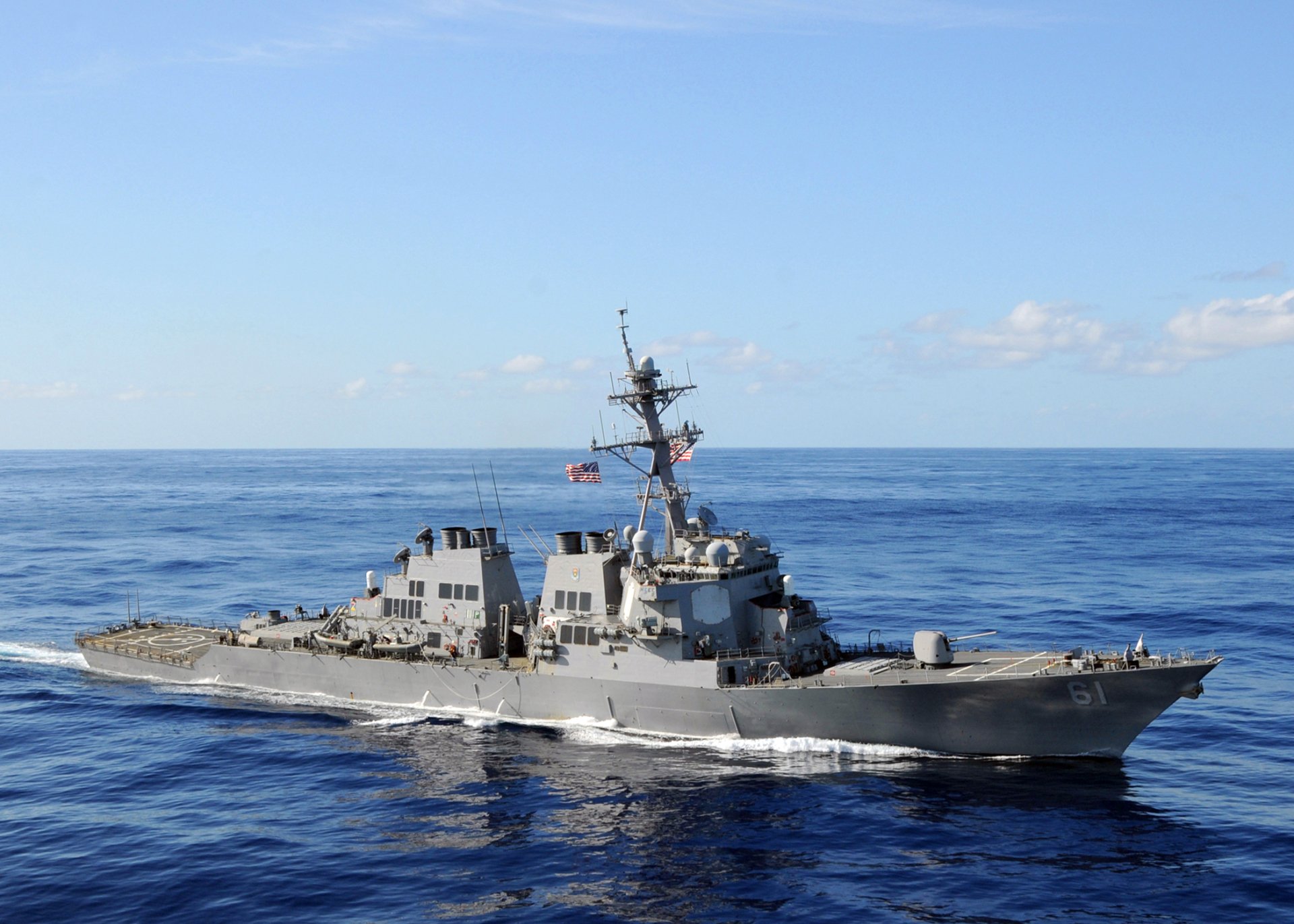 Download Warship Destroyer Military USS Ramage (DDG-61) HD Wallpaper