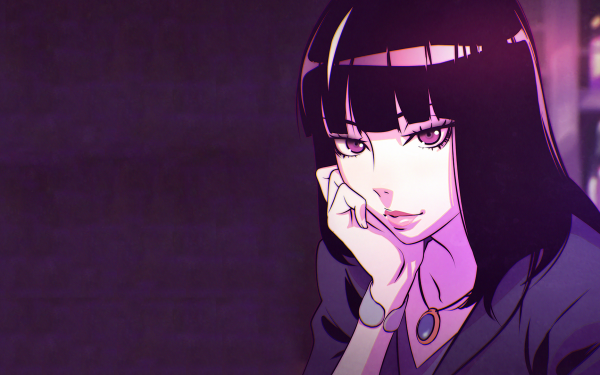 Anime Death Parade Black Hair Chiyuki Necklace Purple Eyes HD Wallpaper | Background Image