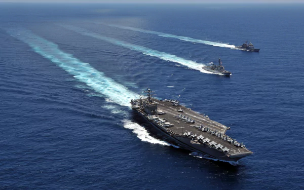 warship aircraft carrier military USS Abraham Lincoln (CVN-72) HD Desktop Wallpaper | Background Image