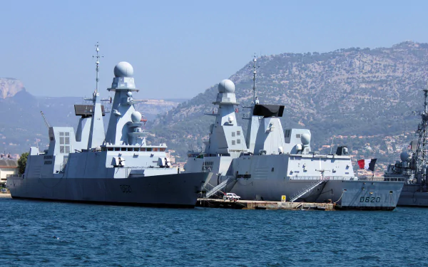 frigate Chevalier Paul (D621) Forbin (D620) military ship HD Desktop Wallpaper | Background Image