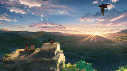 Anime Children Who Chase Lost Voices HD Desktop Wallpaper | Background Image