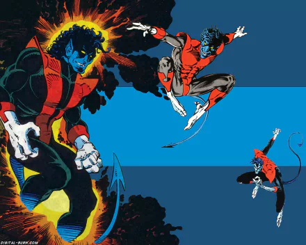 Nightcrawler (Marvel Comics) Comic HD Desktop Wallpaper | Background Image