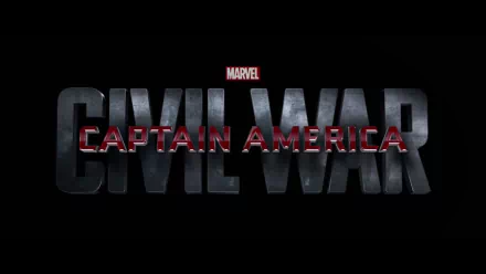 HD desktop wallpaper featuring the iconic title logo of Captain America: Civil War, showcasing the dramatic design and bold lettering of the Marvel film.
