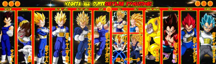  Vegeta Supersaiyajin Evolutions by Gonzalo Valenzuela