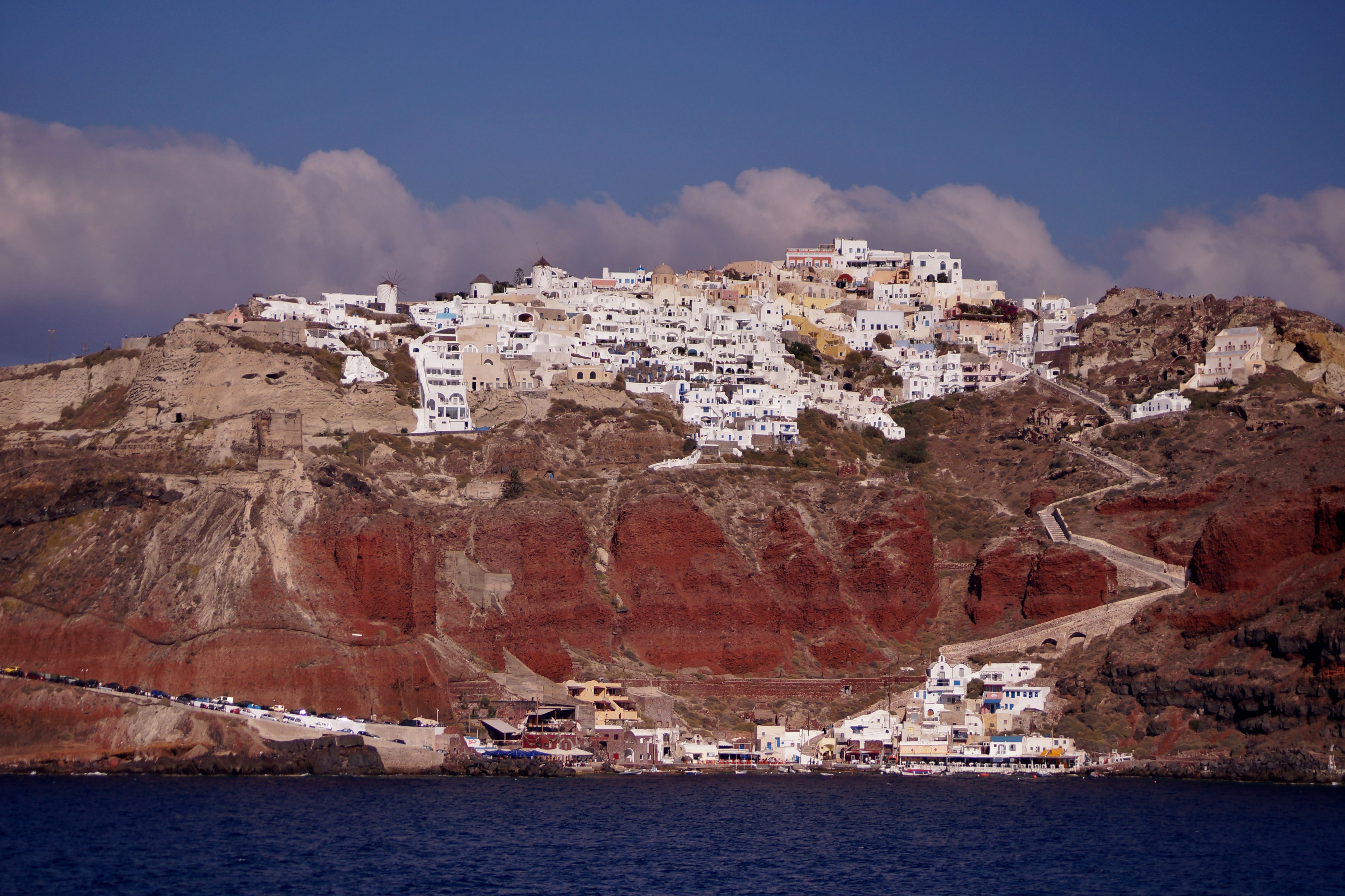 Man Made Santorini HD Wallpaper | Background Image