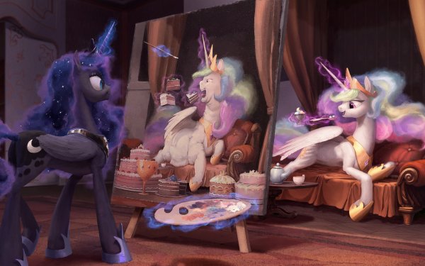 TV Show My Little Pony: Friendship is Magic My Little Pony Princess Luna Princess Celestia HD Wallpaper | Background Image