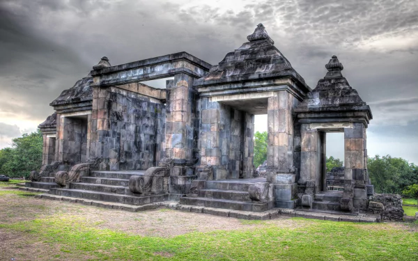 Indonesia Java (Indonesia) temple religious Ratu Boko HD Desktop Wallpaper | Background Image