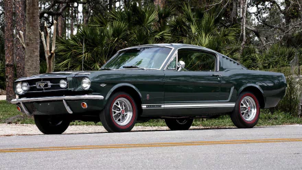 green car muscle car fastback Ford Mustang vehicle Ford Mustang Fastback HD Desktop Wallpaper | Background Image