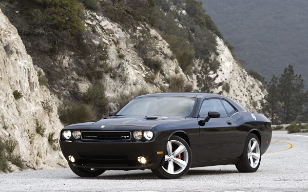 black car vehicle Dodge Challenger HD Desktop Wallpaper | Background Image