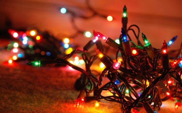 Holiday Christmas Christmas Lights HD Wallpaper | Background Image