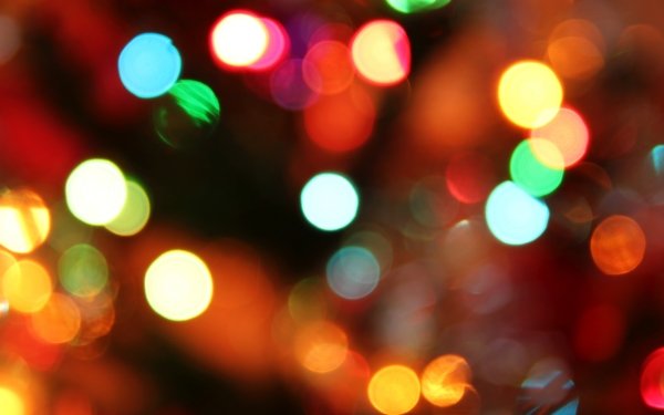 Holiday Christmas Christmas Lights Bokeh HD Wallpaper | Background Image