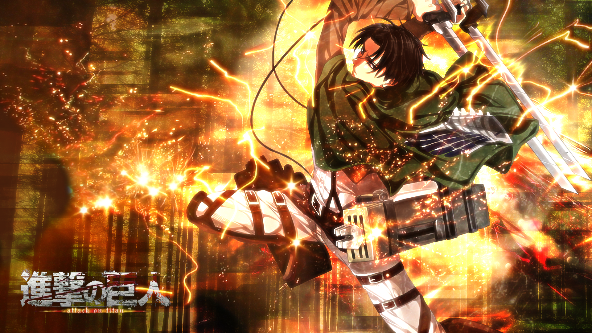 Attack On Titan  Levi Ackerman Vs Beast Titan 4K wallpaper download