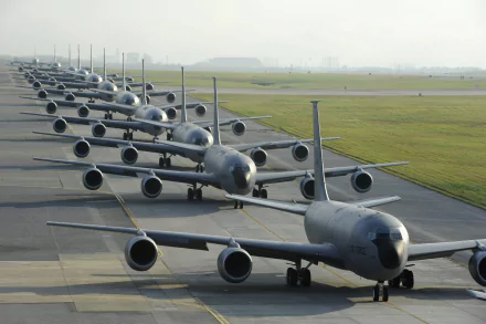  A row of KC-135 Stratotankers