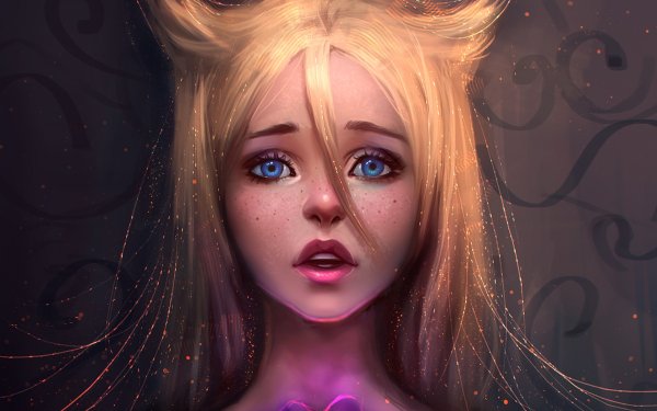 Fantasy Women Blue Eyes Blonde HD Wallpaper | Background Image