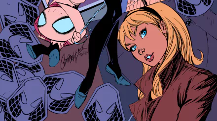 Comic Spider-Gwen HD Desktop Wallpaper | Background Image
