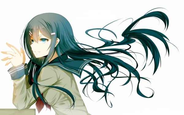 Anime Danganronpa Sayaka Maizono School Uniform Long Hair HD Wallpaper | Background Image