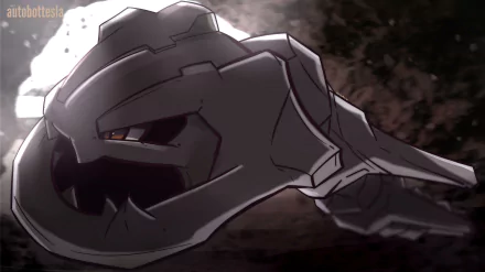 Steelix (Pokémon) charging through smoky rocks in dramatic video game art — 2K Quad HD PC desktop wallpaper and background.