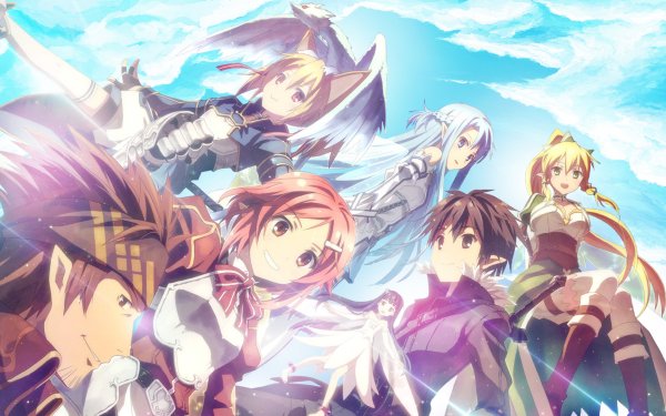 Anime Sword Art Online II Sword Art Online Kirito Yui Klein Lisbeth Leafa Asuna Yuuki Silica HD Wallpaper | Background Image