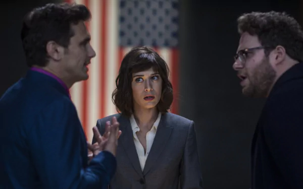 Lizzy Caplan Seth Rogen James Franco movie The Interview (2014) HD Desktop Wallpaper | Background Image