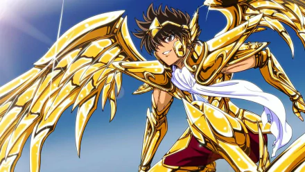golden armor wings Pegasus Seiya Anime Saint Seiya HD Desktop Wallpaper | Background Image
