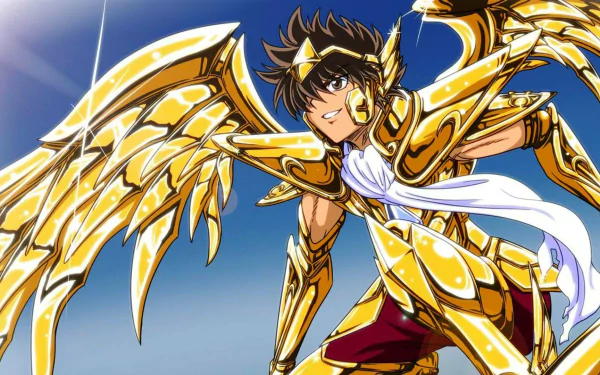 golden armor wings Pegasus Seiya Anime Saint Seiya HD Desktop Wallpaper | Background Image