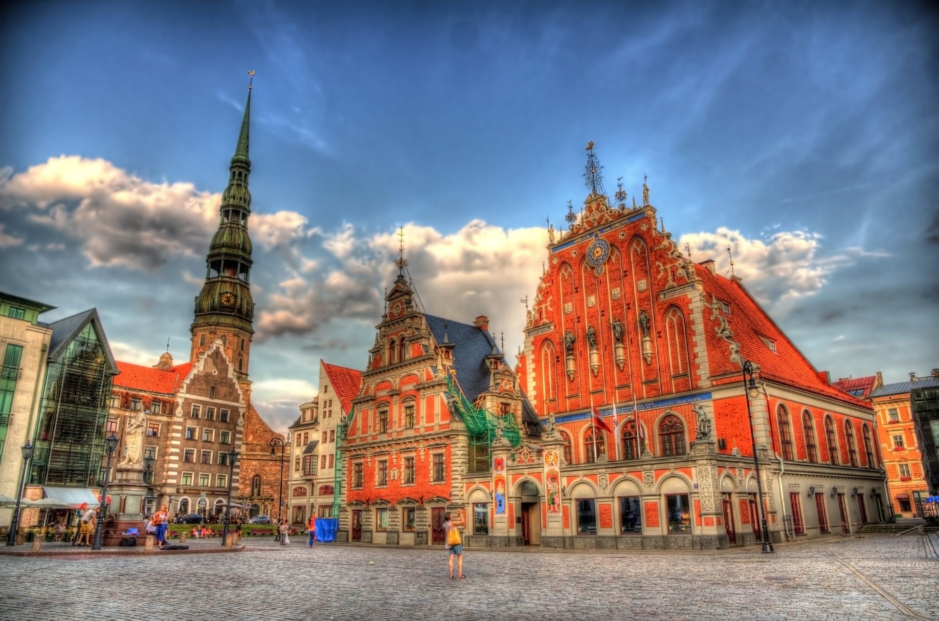 Riga capital Of Latvia Cityscape HD Wallpaper Background Image 