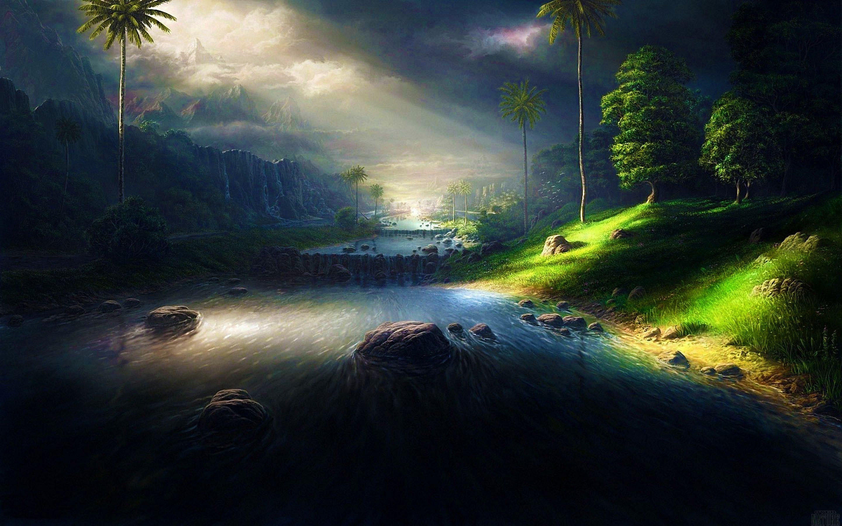 Download Fantasy Landscape Fantasy Landscape HD Wallpaper