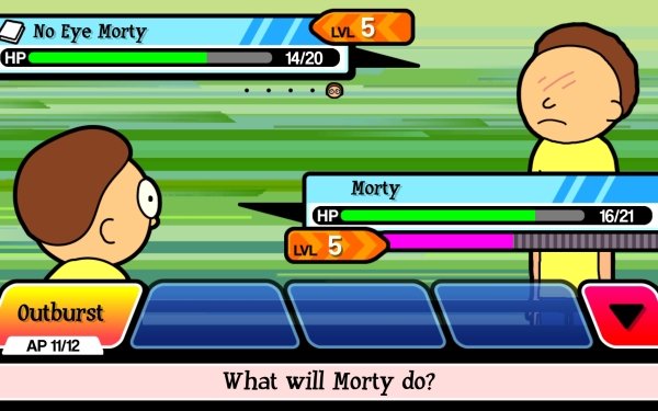 Video Game Rick and Morty: Pocket Mortys Morty Smith No Eye Morty HD Wallpaper | Background Image